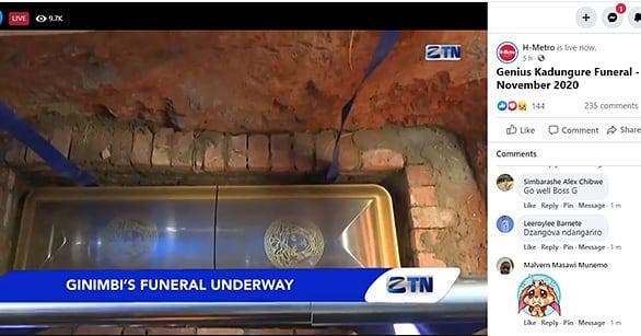 Watch as Ginimbi was finally laid to rest amid tears and mourning ...